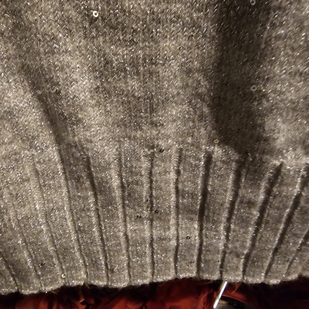 Joseph A Nwt Sweater For Women Heather Gray Sparkle Size Xl — image 6 of 7